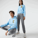 Lacoste מכנסי ג'וגינג מכותנה אורגנית DZ4D0D1208 סיני אפור 1vq גברים