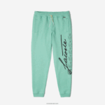 Lacoste מכנסי ג'וגינג מכותנה בהדפס חתימה ותנין DZ4D0D1066 ירוק hcv גברים - Image 4