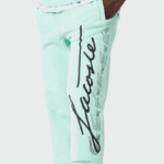 Lacoste מכנסי ג'וגינג מכותנה בהדפס חתימה ותנין DZ4D0D1066 ירוק hcv גברים - Image 5