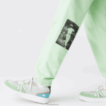 Lacoste מכנסי ג'וגינג מכותנה בהדפס מורשת חי DZ4D0D1136 הי ירוק גברים - Image 8