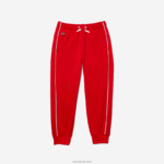Lacoste מכנסי ג'וגינג מצמר מורשת DZ4D0D3229 אדום לבן c9u בנים