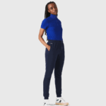 Lacoste מכנסי ג'וגינג פליסה קלים DZ4D0D2593 כחול כהה 166 נשים - Image 2