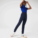 Lacoste מכנסי ג'וגינג פליסה קלים DZ4D0D2593 כחול כהה 166 נשים
