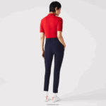 Lacoste מכנסי גולף ספורט למתוח DZ4D0D2658 כחול כהה 166 נשים - Image 3