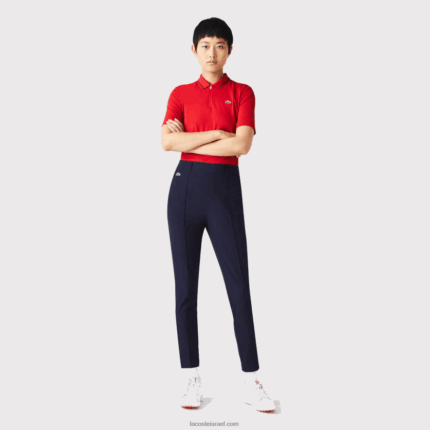 Lacoste מכנסי גולף ספורט למתוח DZ4D0D2658 כחול כהה 166 נשים