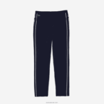 Lacoste מכנסי גולף קלים למתוח ספורט DZ4D0D1640 כחול כהה לבן 525 גברים - Image 5
