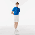 Lacoste מכנסי גולף קצרים קלים משקל DZ4D0D442 לבן 70V גברים