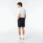 Lacoste מכנסי גולף קצרים קלים משקל DZ4D0D443 כחול כהה 166 גברים - Image 3