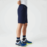 Lacoste מכנסי גולף קצרים קלים משקל DZ4D0D443 כחול כהה 166 גברים - Image 4