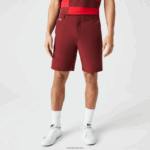 Lacoste מכנסי גולף קצרים קלים משקל DZ4D0D445 בורדו zs1 גברים - Image 2