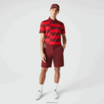 Lacoste מכנסי גולף קצרים קלים משקל DZ4D0D445 בורדו zs1 גברים