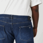 Lacoste מכנסי ג'ינס מכותנה נמתחת בגזרה דקיקה DZ4D0D419 כחול mk9 גברים - Image 3