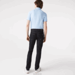 Lacoste מכנסי ג'ינס מכותנה נמתחת בגזרה דקיקה DZ4D0D420 כחול ml4 גברים - Image 3