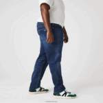 Lacoste מכנסי ג'ינס מכותנה נמתחת בגזרה דקיקה DZ4D0D419 כחול mk9 גברים - Image 10