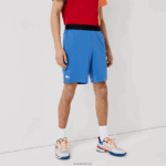 Lacoste מכנסי ג'קארד מנוגדים מנוגדים בגזרה DZ4D0D1564 כחול שחור לבן x0b גברים - Image 3