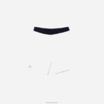 Lacoste מכנסי ג'קארד מנוגדים מנוגדים בגזרה DZ4D0D1563 לבן נייבי כחול לבן b0x גברים - Image 4
