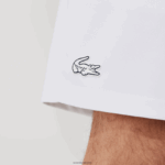 Lacoste מכנסי ג'קארד מנוגדים מנוגדים בגזרה DZ4D0D1563 לבן נייבי כחול לבן b0x גברים - Image 6