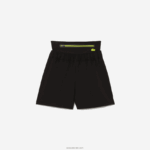 Lacoste מכנסי חגורה קצרים ניתנים להסרה DZ4D0D2644 שחור c31 נשים - Image 4