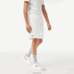 Lacoste מכנסי טניס קצרים באריגת יהלומים מוצקים DZ4D0D1442 לבן 001 גברים - Image 2