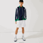 Lacoste מכנסי טניס קצרים באריגת יהלומים מוצקים DZ4D0D1442 לבן 001 גברים - Image 4