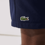 Lacoste מכנסי טניס קצרים באריגת יהלומים מוצקים DZ4D0D1441 כחול כהה 166 גברים - Image 4