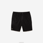 Lacoste מכנסי טניס קצרים באריגת יהלומים מוצקים DZ4D0D1443 שחור 031 גברים - Image 5