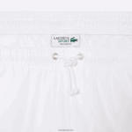 Lacoste מכנסי טניס קצרים באריגת יהלומים מוצקים DZ4D0D1442 לבן 001 גברים - Image 7