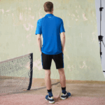 Lacoste מכנסי טניס קצרים בהדפס ניגודיות DZ4D0D1535 שחור c31 גברים - Image 3