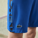 Lacoste מכנסי טניס קצרים בהדפס ניגודיות DZ4D0D1537 כחול שחור 6j4 גברים - Image 4