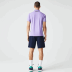 Lacoste מכנסי טניס קצרים ללא תפרים בכושר רגיל DZ4D0D1331 כחול כהה 423 גברים - Image 3