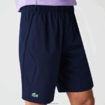 Lacoste מכנסי טניס קצרים ללא תפרים בכושר רגיל DZ4D0D1331 כחול כהה 423 גברים - Image 5