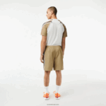 Lacoste מכנסי טניס קצרים מפוליאסטר ממוחזר DZ4D0D16 בז' cb8 גברים - Image 3
