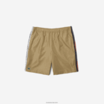 Lacoste מכנסי טניס קצרים מפוליאסטר ממוחזר DZ4D0D16 בז' cb8 גברים - Image 4