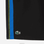 Lacoste מכנסי טניס קצרים מפוליאסטר ממוחזר DZ4D0D425 שחור כחול צהוב xis גברים - Image 6