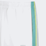 Lacoste מכנסי טניס קצרים מפוליאסטר ממוחזר DZ4D0D427 לבן ירוק צהוב bh3 גברים - Image 6