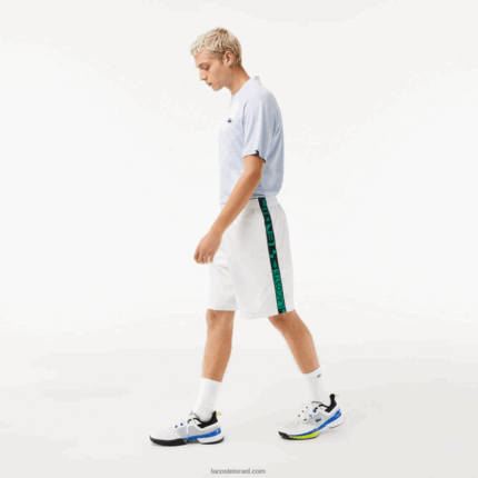 Lacoste מכנסי טניס קצרים ספורטיביים DZ4D0D1333 לבן 001 גברים