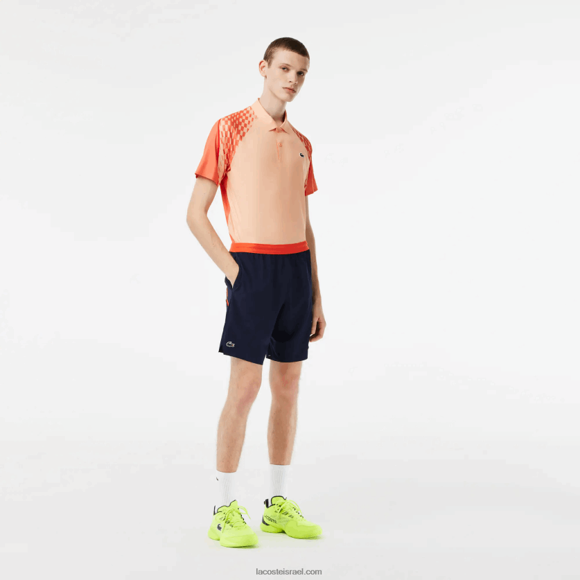 Lacoste מכנסי טניס x novak djokovic DZ4D0D408 כחול כהה 166 גברים - Image 1