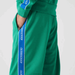 Lacoste מכנסי טראק להקות ניגודיות מורשת DZ4D0D1068 ירוק hd2 גברים - Image 2