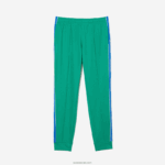 Lacoste מכנסי טראק להקות ניגודיות מורשת DZ4D0D1068 ירוק hd2 גברים - Image 4