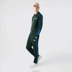 Lacoste מכנסי טראק צד מנוגדים DZ4D0D1077 ירוק yzp גברים