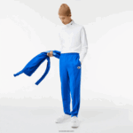 Lacoste מכנסי טראק צד מנוגדים DZ4D0D1079 כחול k1q גברים - Image 2