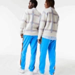 Lacoste מכנסי טראק צד ניגודיות DZ4D0D1103 כחול 4xa גברים - Image 3