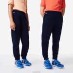 Lacoste מכנסי טריק קולורבלוק DZ4D0D3197 כחול כהה 166 ילדים - Image 2
