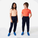 Lacoste מכנסי טריק קולורבלוק DZ4D0D3197 כחול כהה 166 ילדים