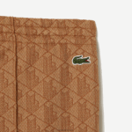 Lacoste מכנסי טרנינג בהדפס מונוגרמה DZ4D0D2536 בז' חום zwm נשים - Image 6