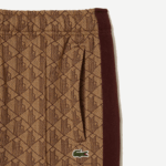 Lacoste מכנסי טרנינג בהדפס מונוגרמה DZ4D0D278 בז' בורדו mkj גברים - Image 5