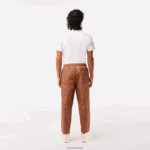 Lacoste מכנסי טרנינג בהדפס מונוגרמה DZ4D0D317 lfa חום בהיר גברים - Image 3