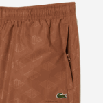 Lacoste מכנסי טרנינג בהדפס מונוגרמה DZ4D0D317 lfa חום בהיר גברים - Image 5