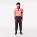 Lacoste מכנסי טרנינג בהדפס מונוגרמה DZ4D0D318 שחור 031 גברים