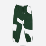 Lacoste מכנסי טרנינג גרפי מורשת DZ4D0D1072 ירוק לבן 291 גברים - Image 5